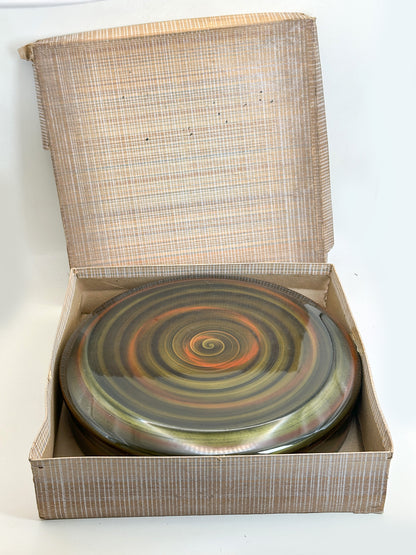 TB451 - Koma-nuri Lacquer-Style Confectionery Box 独楽塗