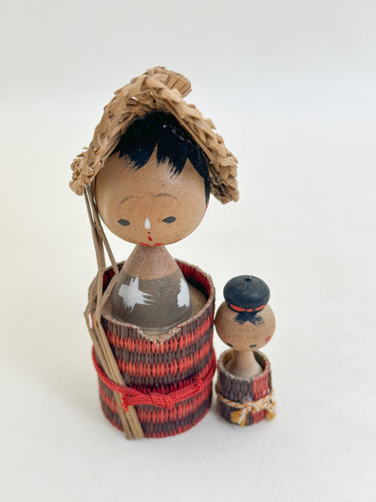 K20176 - Sosaku Kokeshi set from Tōhoku