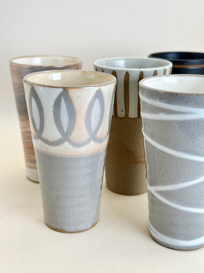 TB175 - Set of 5 small Kikōhai tea cups 亀甲杯