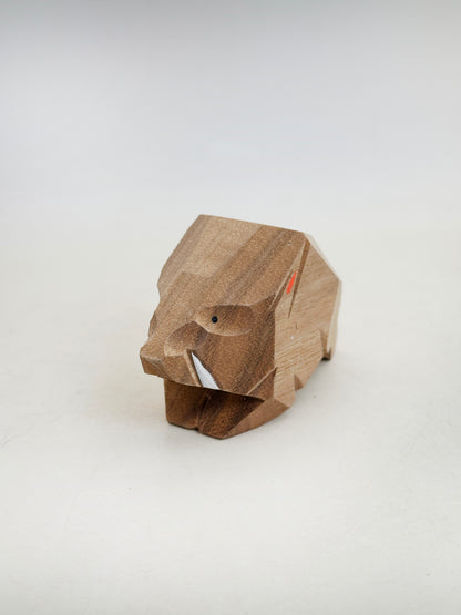 FT452 - Wood Carving Zodiac Boar Atsuta Jingū 熱田神宮