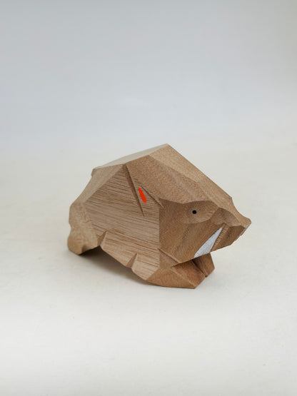 FT452 - Wood Carving Zodiac Boar Atsuta Jingū 熱田神宮
