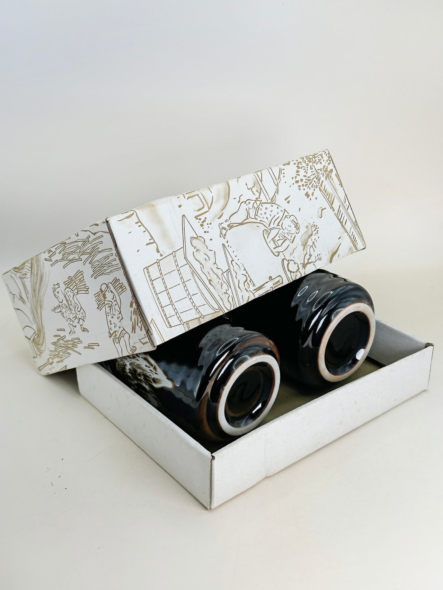 TB177 - Tea Cup Set from Hagi Castle Town 萩城城下町