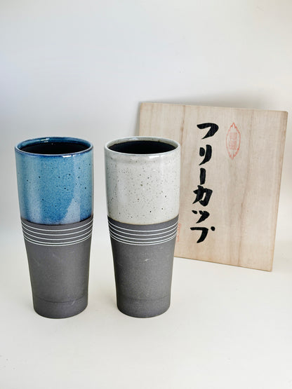 TB178 - Long Pair Cups Mino-yaki 美濃焼
