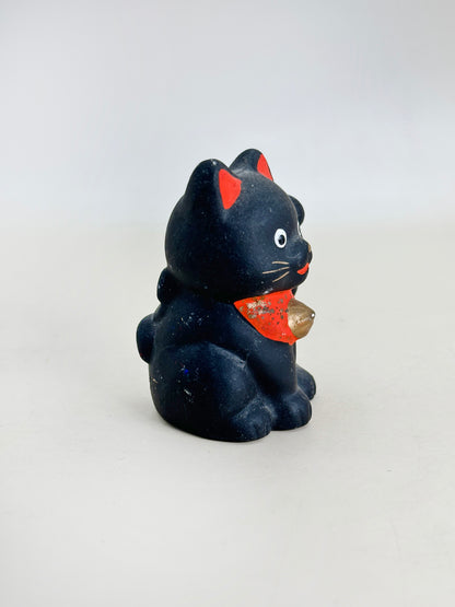FT326 - Black Lucky Cat Maneki-neko by Shōhō 昭峰