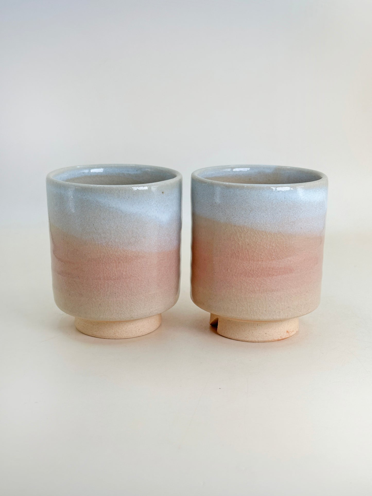 TB179 - Hagi-yaki Teacup Set by Tenpōzan 萩焼