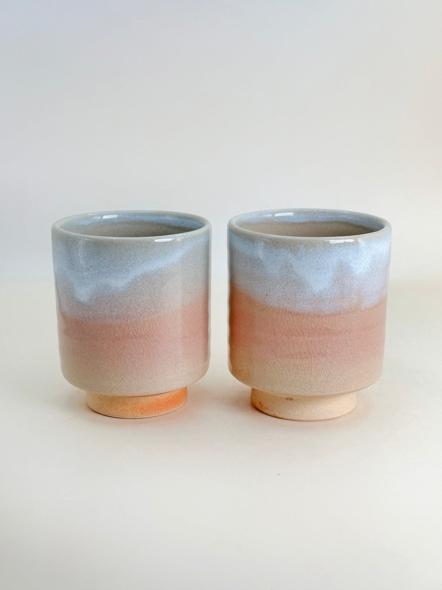 TB179 - Hagi-yaki Teacup Set by Tenpōzan 萩焼