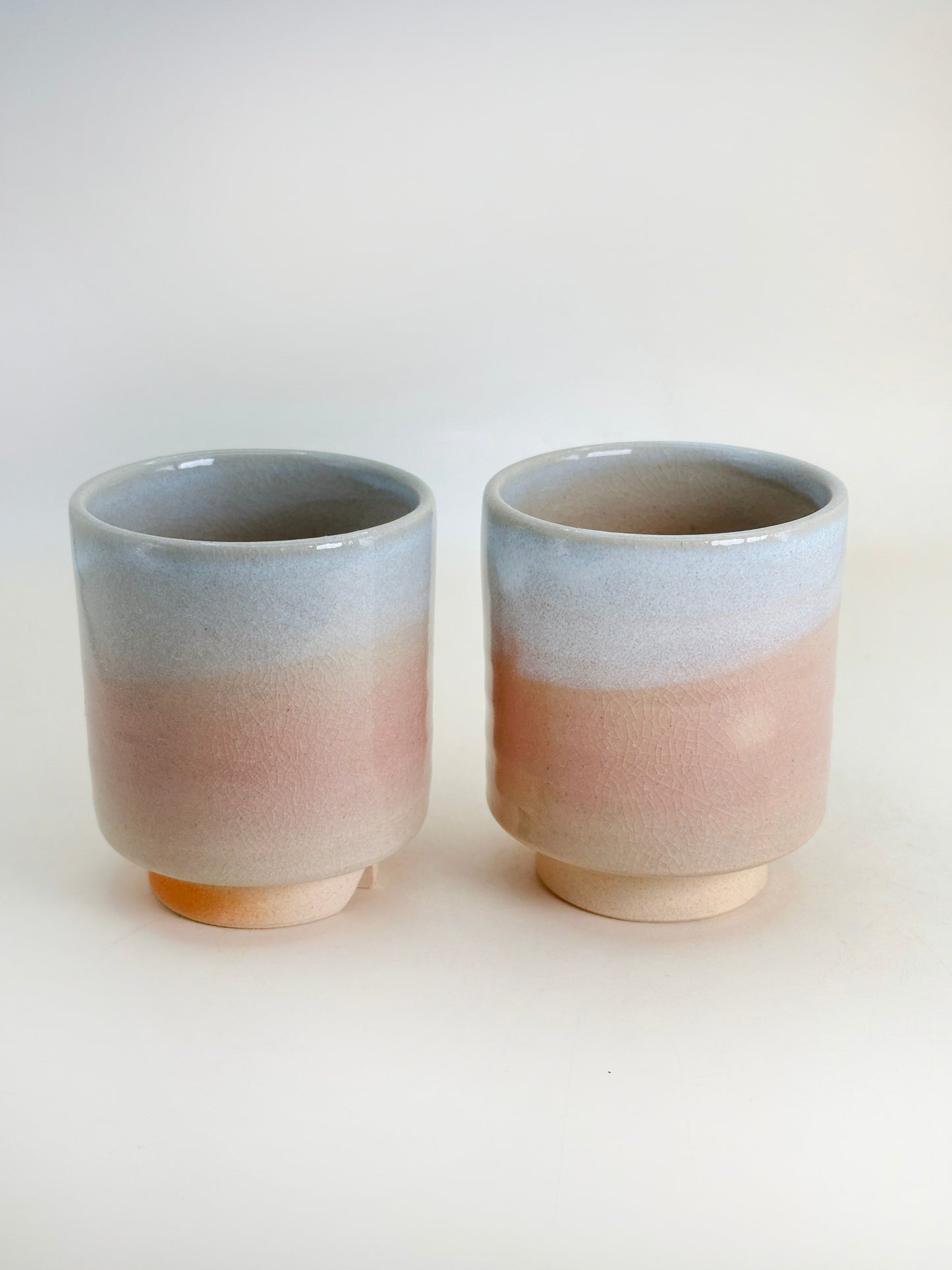 TB179 - Hagi-yaki Teacup Set by Tenpōzan 萩焼