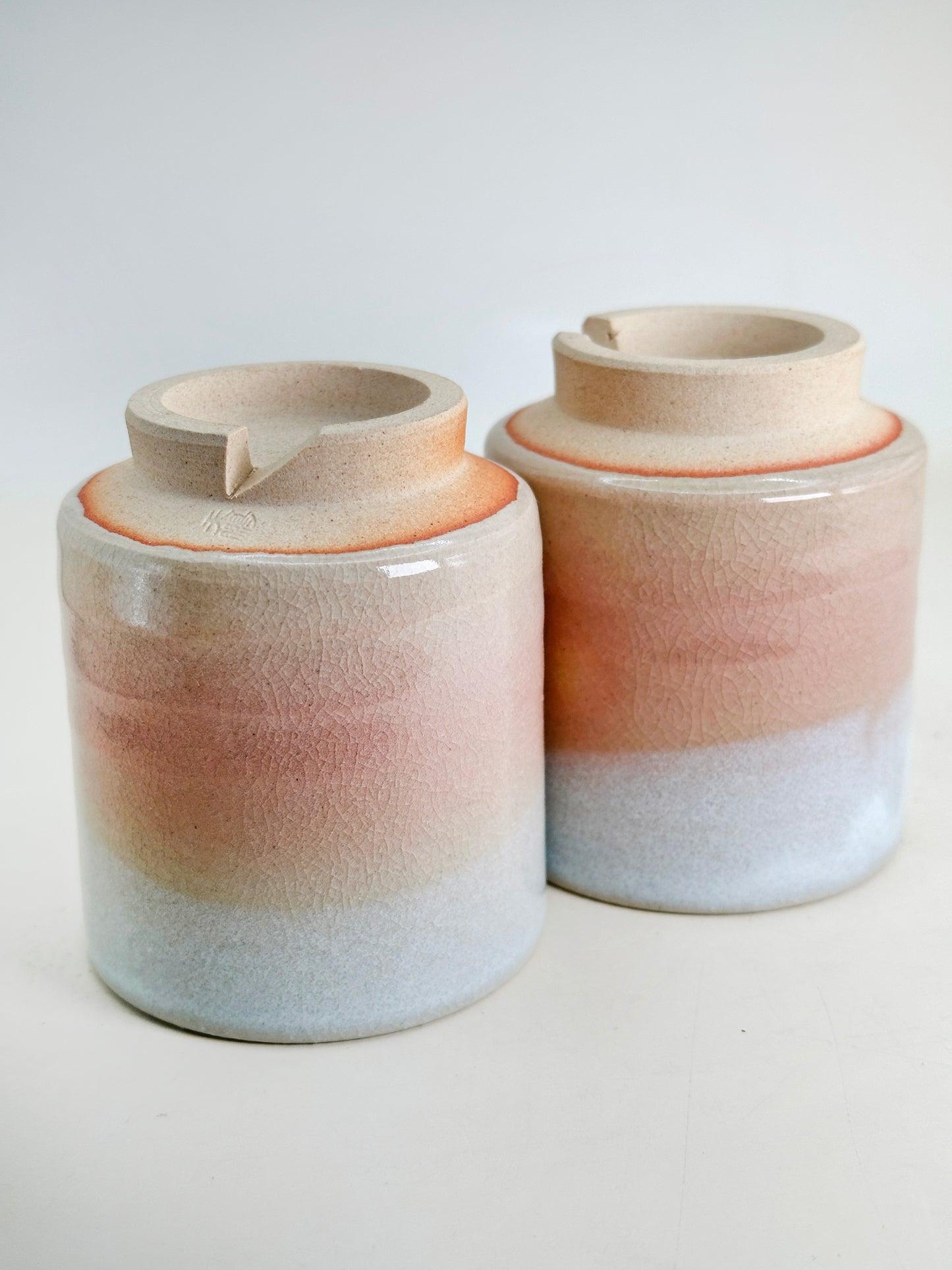 TB179 - Hagi-yaki Teacup Set by Tenpōzan 萩焼