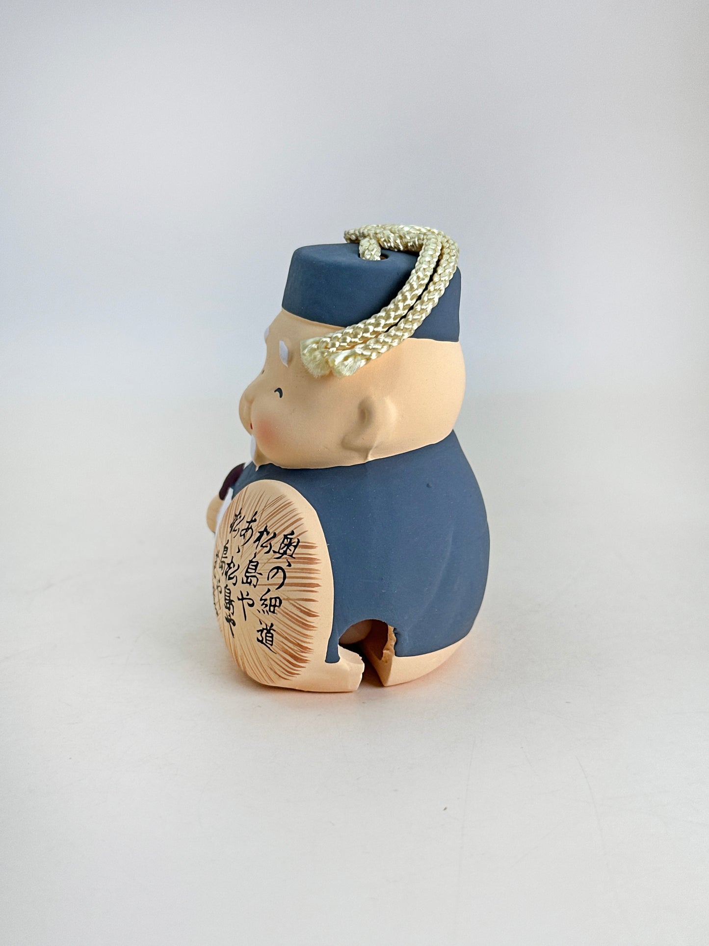 CB181 - Dorei Clay Bell - Matsuo Bashō 松尾芭蕉