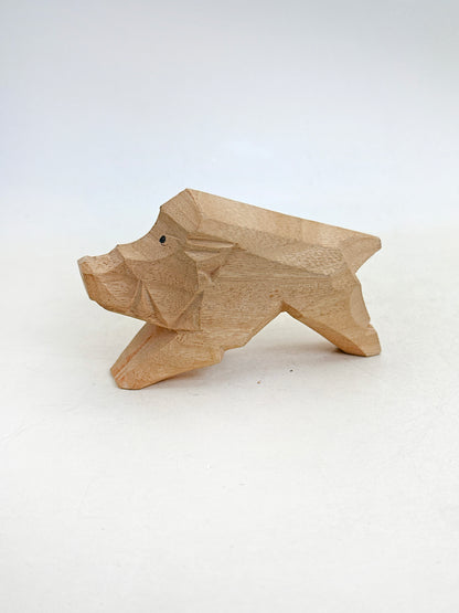 FT461 - Wood Carving Zodiac Boar Atsuta Jingū 熱田神宮