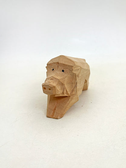 FT461 - Wood Carving Zodiac Boar Atsuta Jingū 熱田神宮