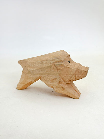 FT461 - Wood Carving Zodiac Boar Atsuta Jingū 熱田神宮