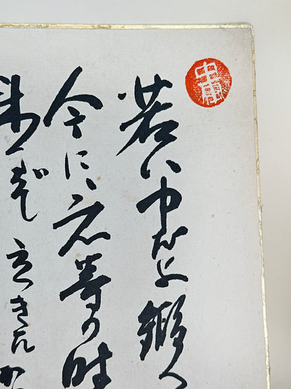 SHP241 - Vintage Shikishi Calligraphy of Strength 力