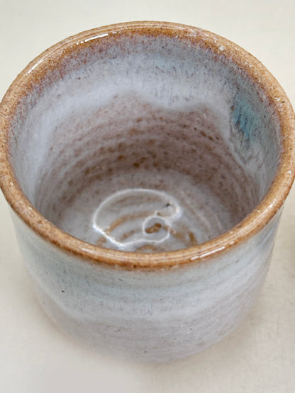 TB293 - Hagi-yaki Yunomi Tea Cups by Tsubaki Shūen 椿秀窯