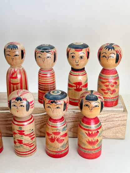 K10183 - Set de Kokeshi Tradicionales Dento 伝統こけし