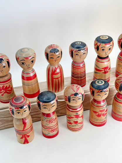 K10183 - Set de Kokeshi Tradicionales Dento 伝統こけし