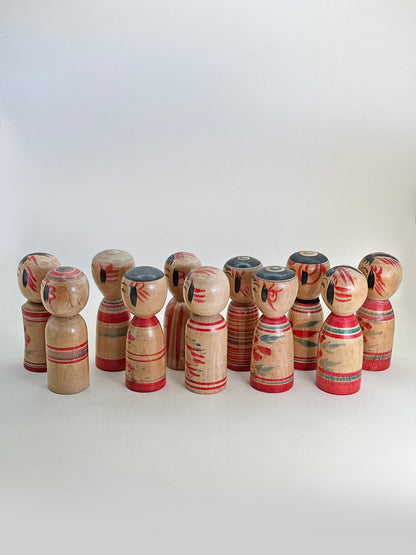 K10183 - Set de Kokeshi Tradicionales Dento 伝統こけし