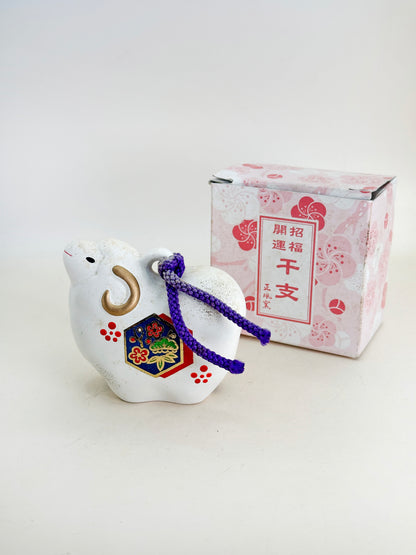 CB187 - Sheep Dorei Clay Bell by Shōfūgama 正風窯