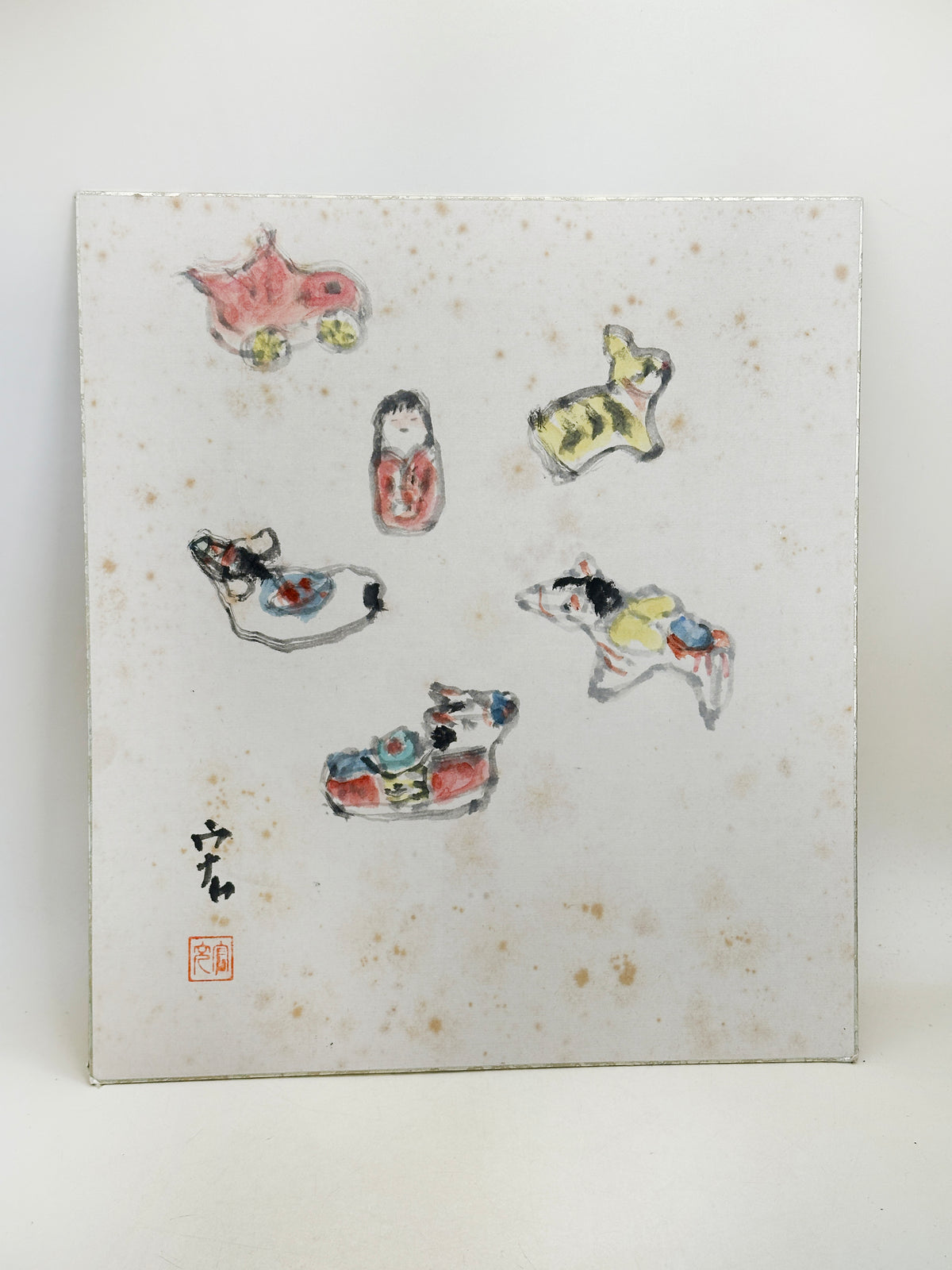 SHP411 - Shikishi Artwork Ningyō signed Hiroshi 宏
