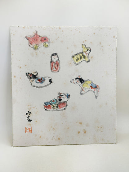 SHP411 - Shikishi Artwork Ningyō signed Hiroshi 宏