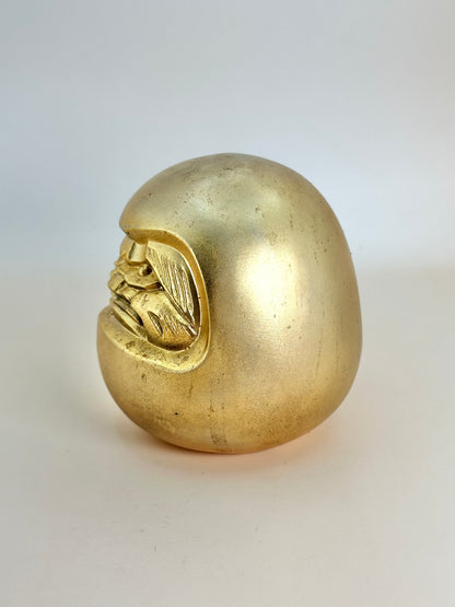 FT210 - Vintage Gold Daruma Talisman