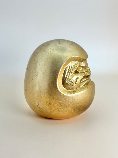 FT210 - Vintage Gold Daruma Talisman