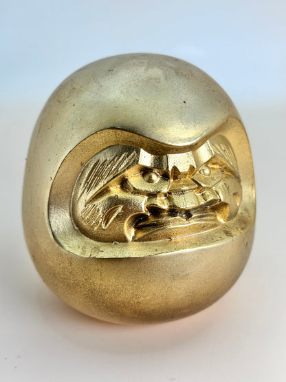 FT210 - Vintage Gold Daruma Talisman