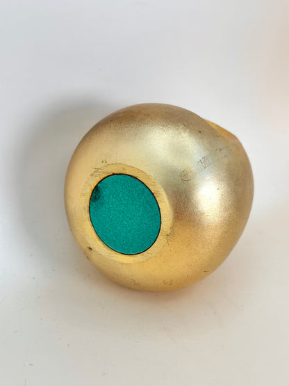 FT210 - Vintage Gold Daruma Talisman