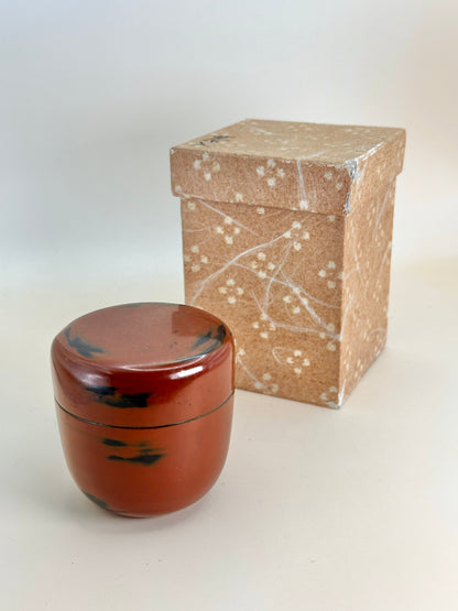 TB32 - Vintage Japanese Lacquerware Tea Caddy 茶入