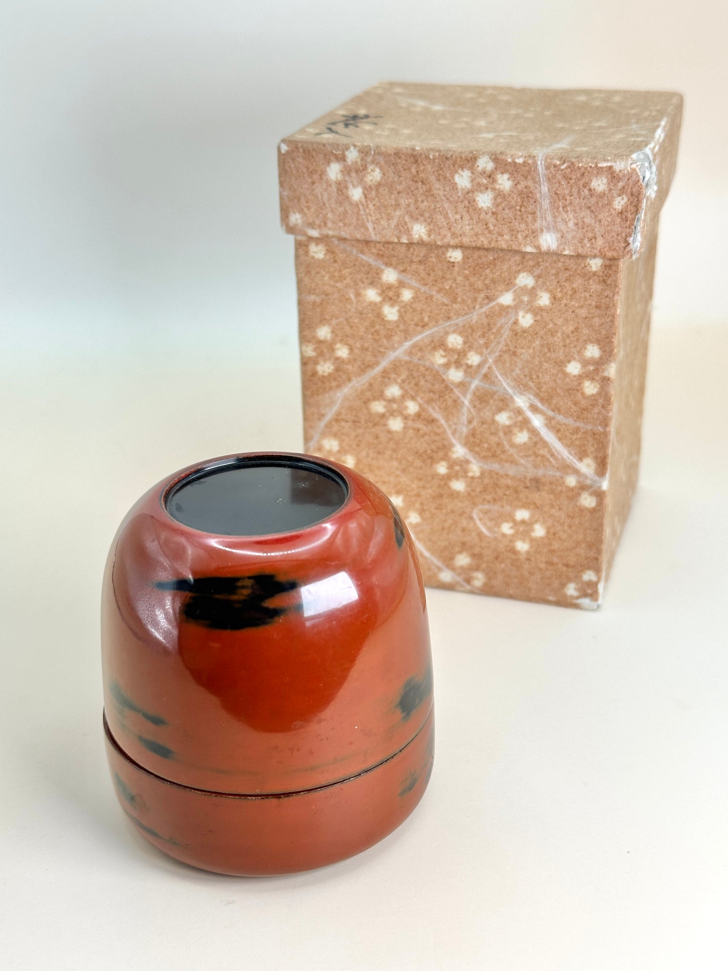 TB32 - Vintage Japanese Lacquerware Tea Caddy 茶入