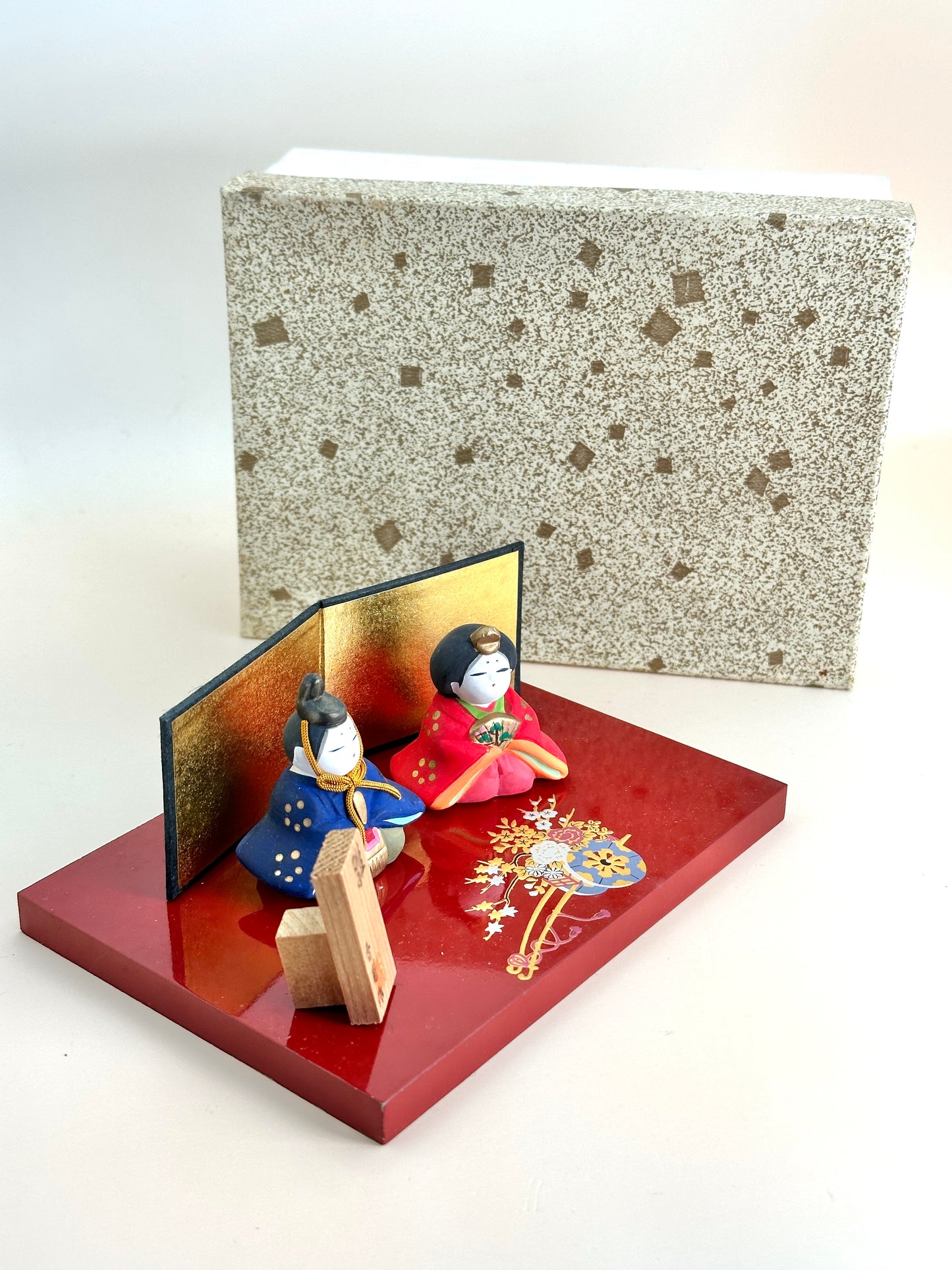 FT211 - Kyoto ceramic hina doll set by Shimoda Kaho 嶌田香甫