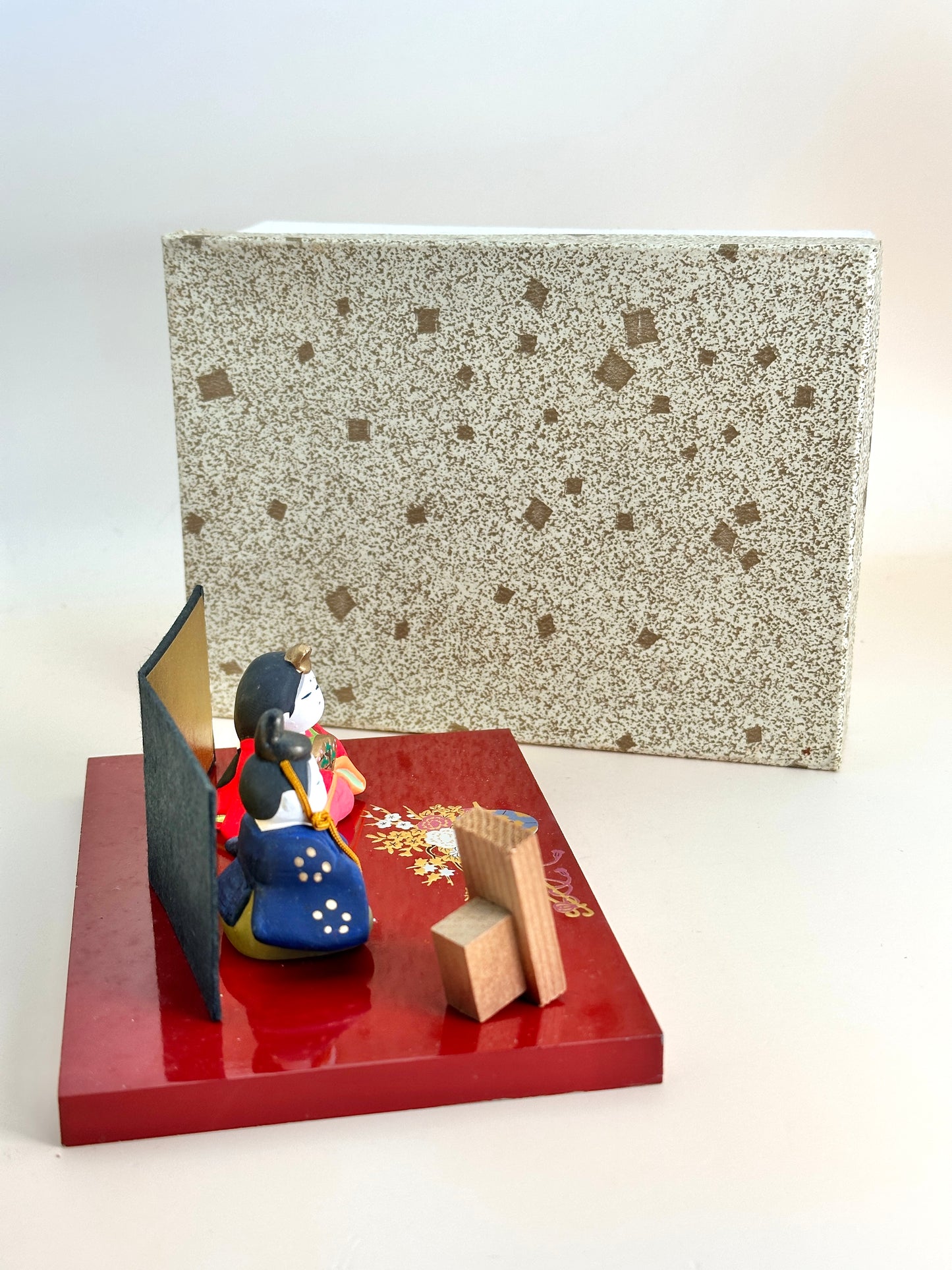 FT211 - Kyoto ceramic hina doll set by Shimoda Kaho 嶌田香甫