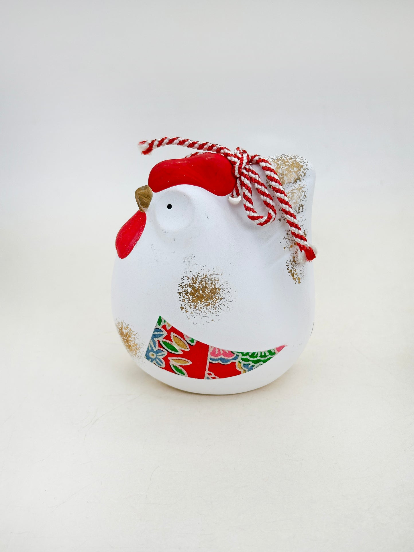CB277 - Yakushigama Rooster Dorei Clay Bell 薬師窯