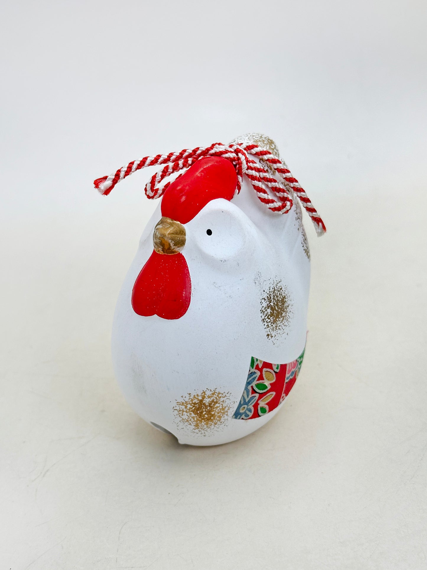 CB277 - Yakushigama Rooster Dorei Clay Bell 薬師窯