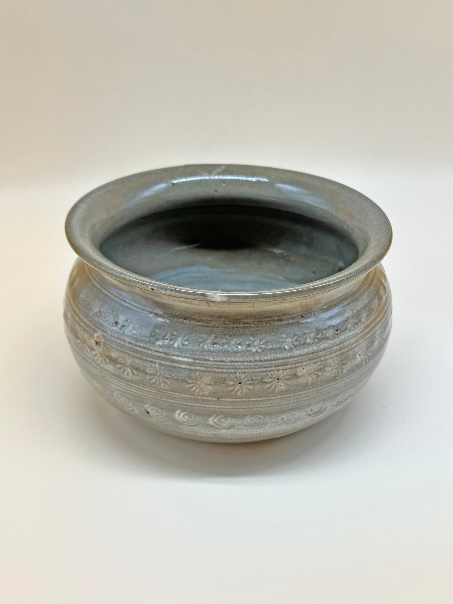 TC03 - Mishima-yaki Tea ceremony Kensui Waste-water bowl 建水