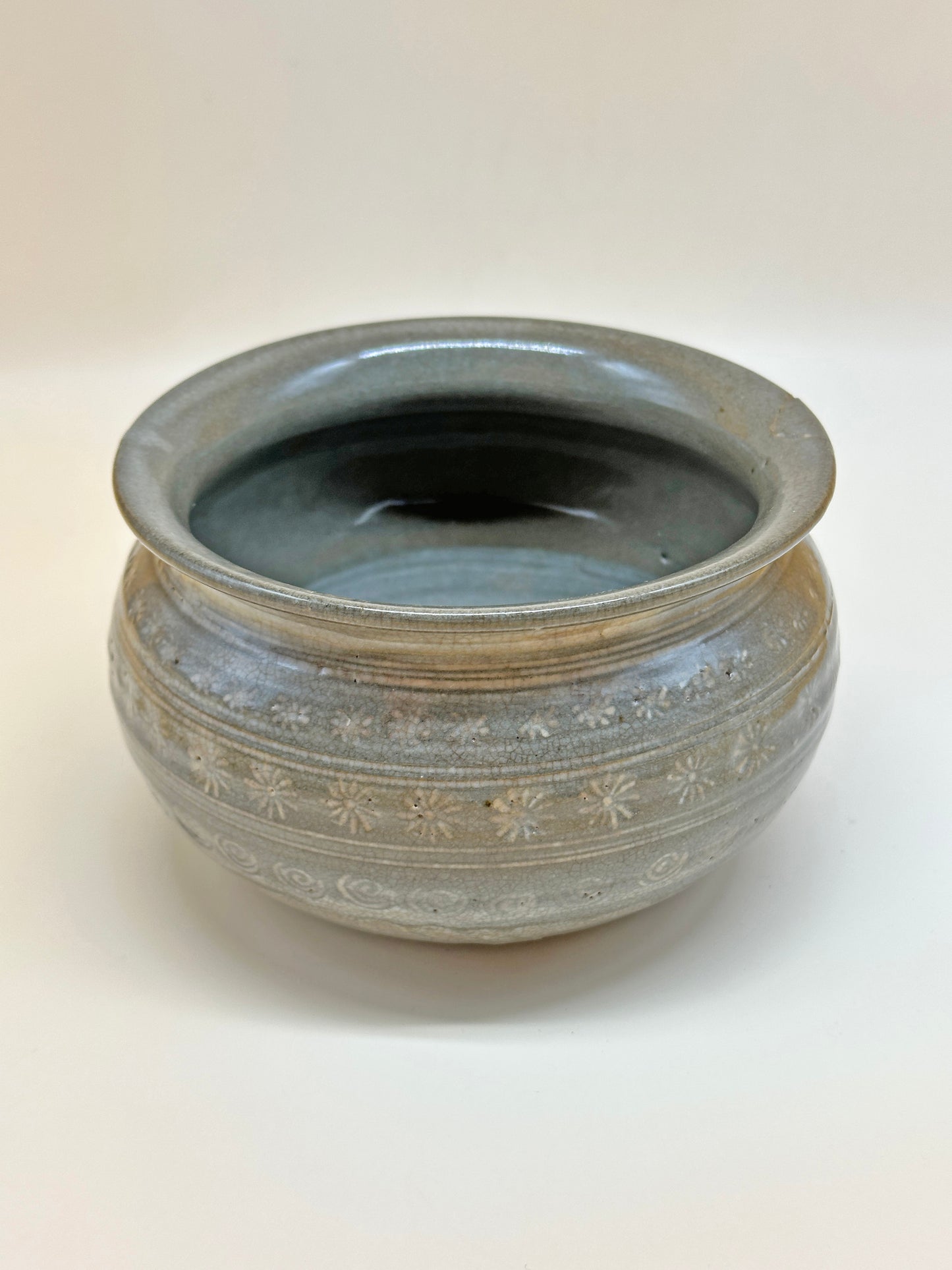 TC03 - Mishima-yaki Tea ceremony Kensui Waste-water bowl 建水