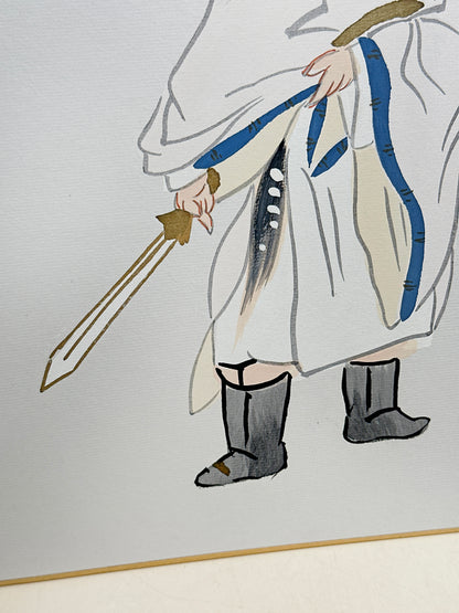 SHP315 - Shikishi artwork of  Shōki 鍾馗