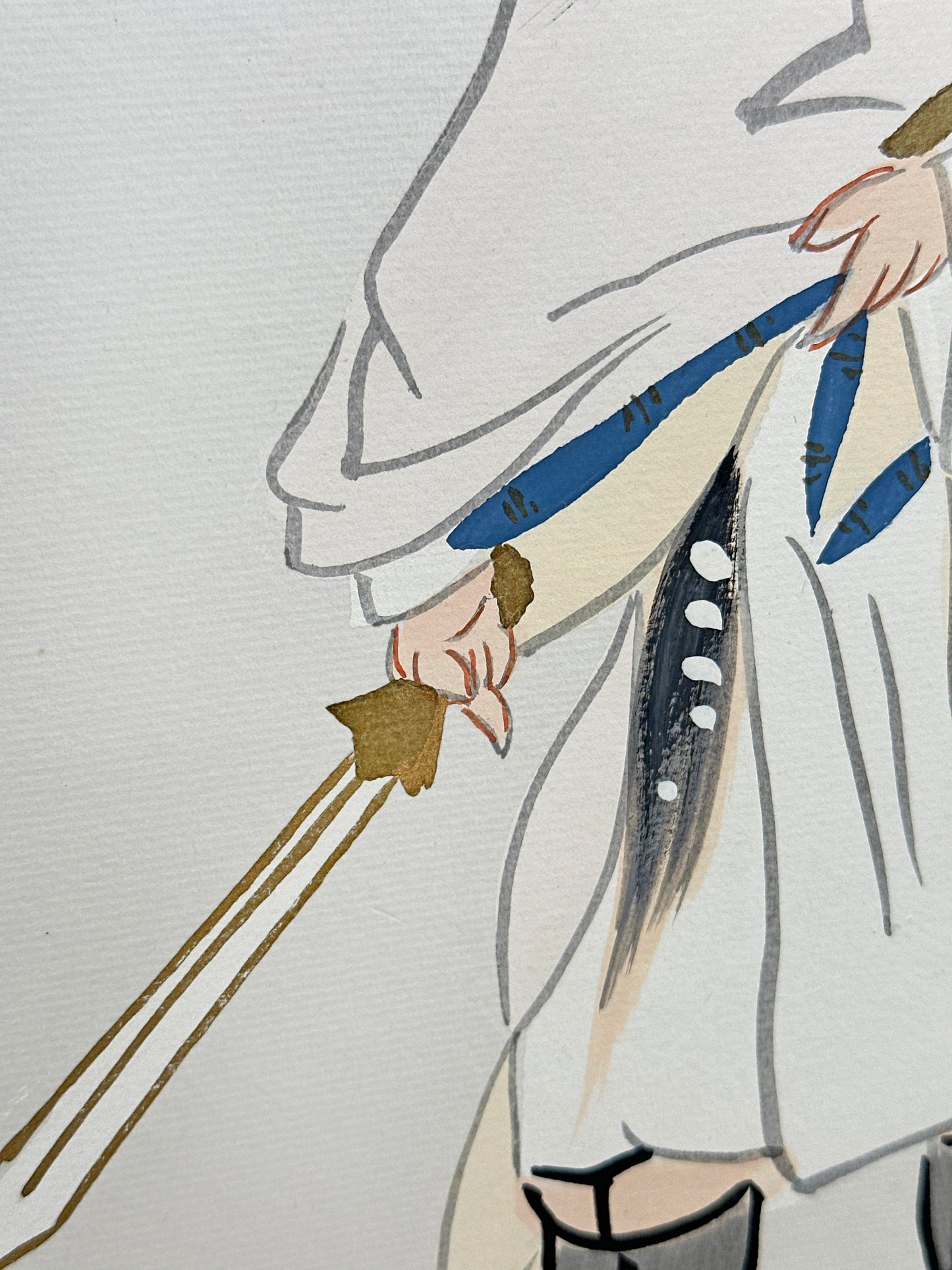 SHP315 - Shikishi artwork of  Shōki 鍾馗