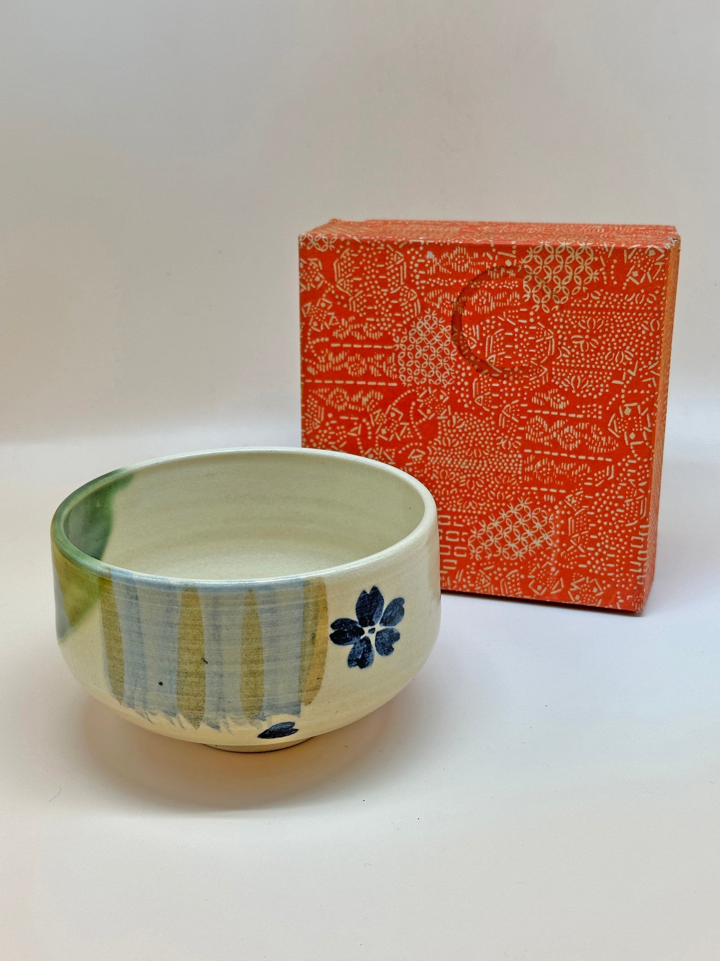 TC10 - Kiyomizu-yaki Matcha Bowl “Sakura” 清水焼 桜 茶碗