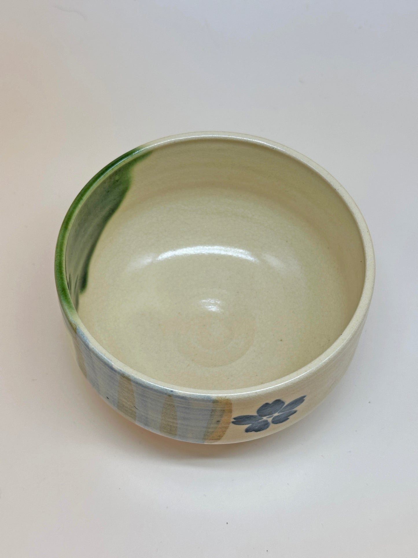 TC10 - Kiyomizu-yaki Matcha Bowl “Sakura” 清水焼 桜 茶碗