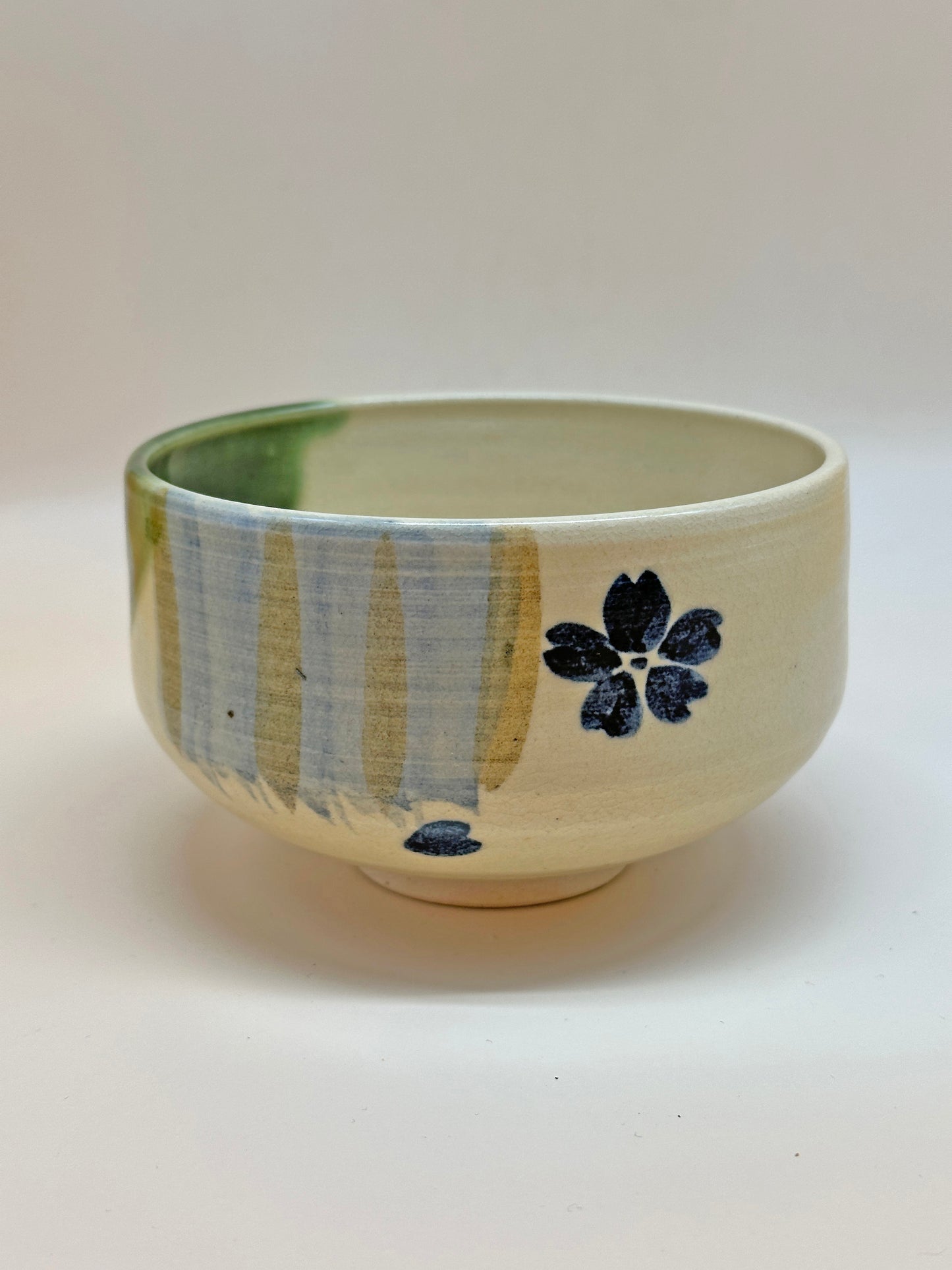 TC10 - Kiyomizu-yaki Matcha Bowl “Sakura” 清水焼 桜 茶碗