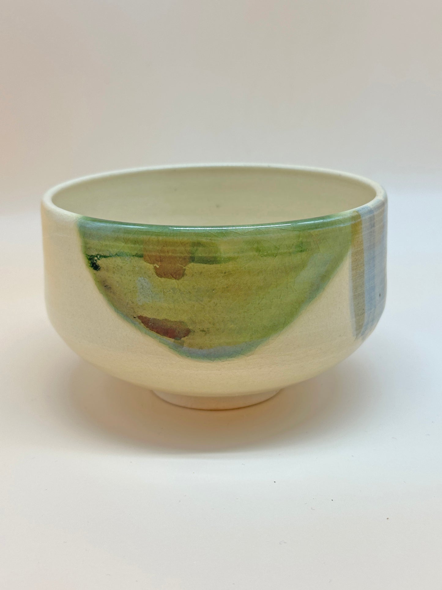 TC10 - Kiyomizu-yaki Matcha Bowl “Sakura” 清水焼 桜 茶碗
