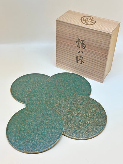 TB35 - Japan Laque Nouveau Cup Coaster Set