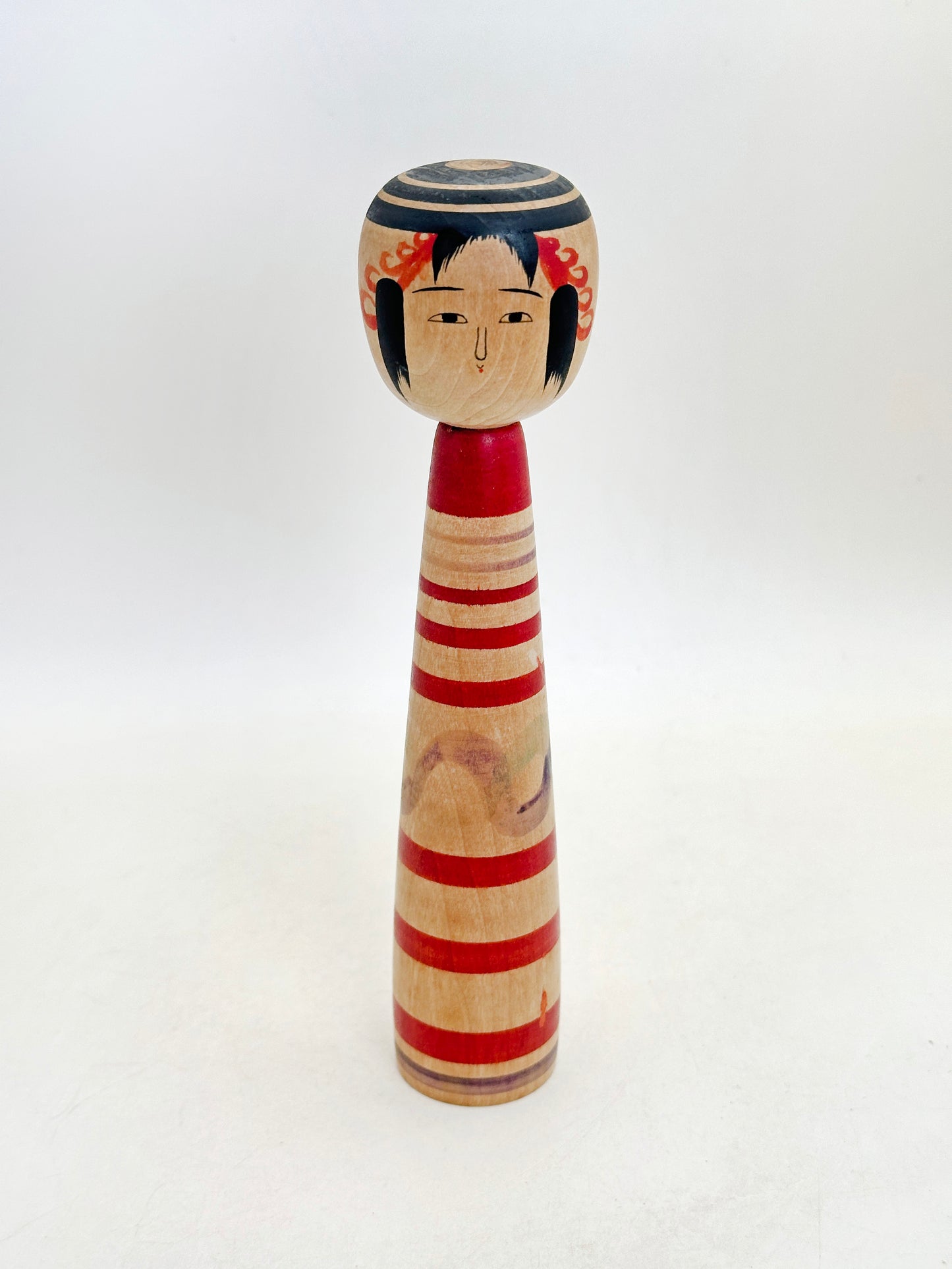 K18159 - Traditional Tsuchiyu Kokeshi by Kazue Abe 阿部計英