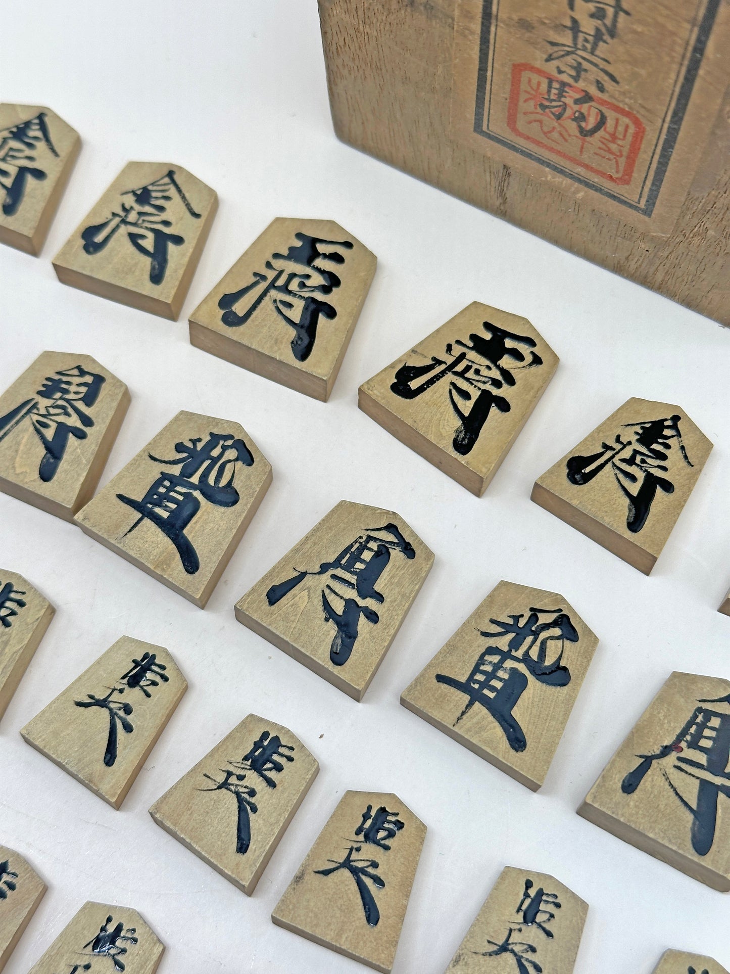 FT216 - Antique Japanese Shogi Chess Set 御將棋駒