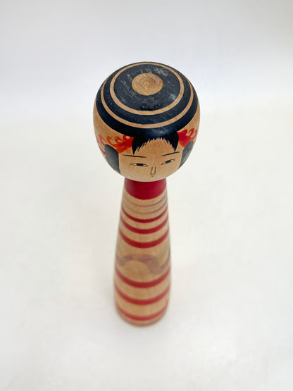 K18159 - Traditional Tsuchiyu Kokeshi by Kazue Abe 阿部計英