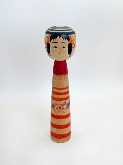 K18158 - Traditional Tsuchiyu Kokeshi by Kazue Abe 阿部計英