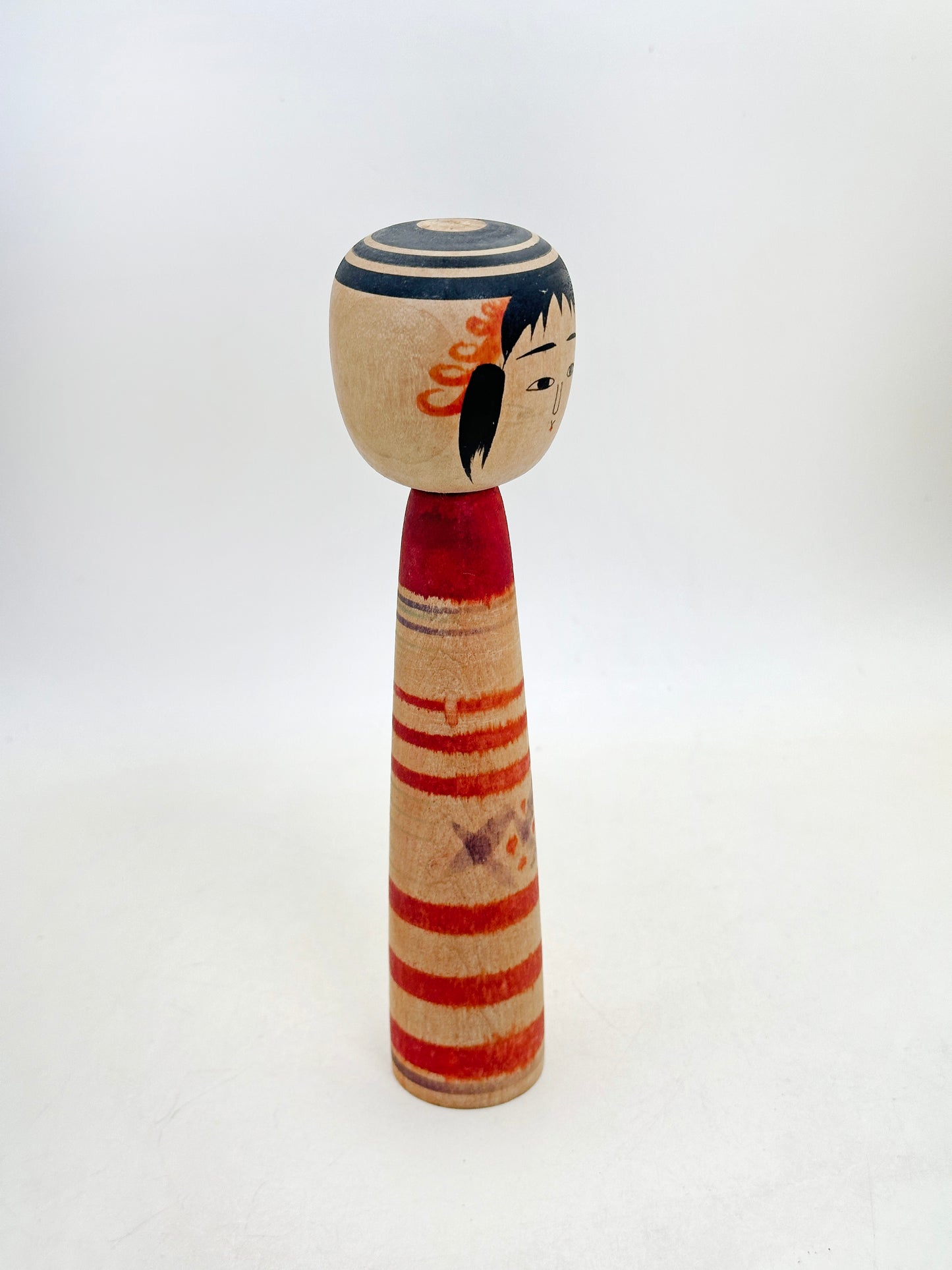 K18158 - Traditional Tsuchiyu Kokeshi by Kazue Abe 阿部計英