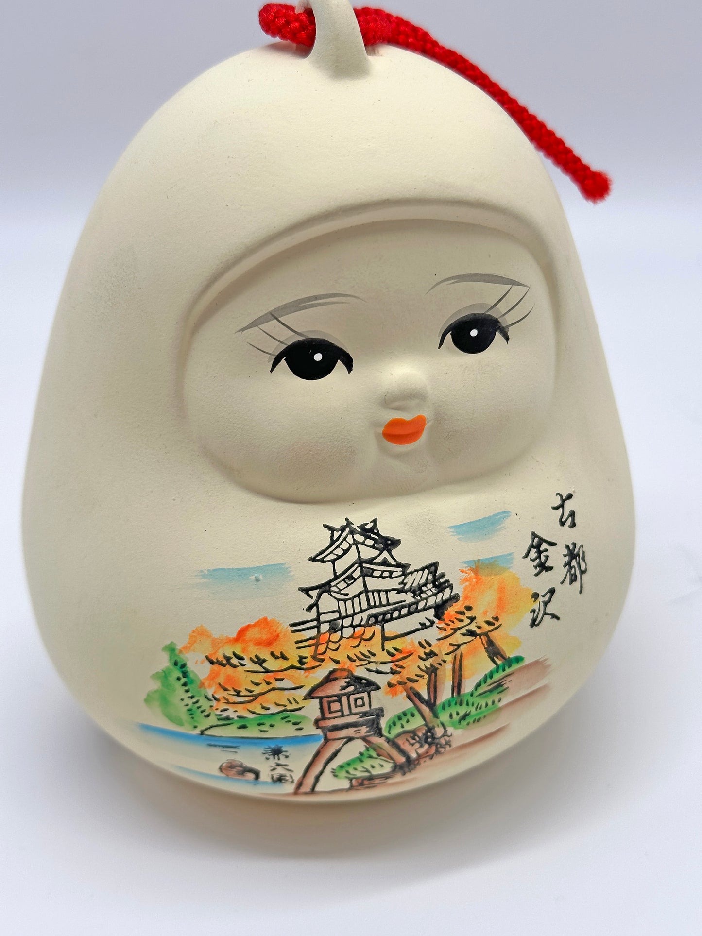 CB082 - Kanazawa Hime Daruma Dorei Bell 金沢 姫だるま土鈴