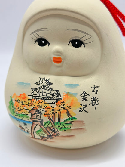 CB082 - Kanazawa Hime Daruma Dorei Bell 金沢 姫だるま土鈴
